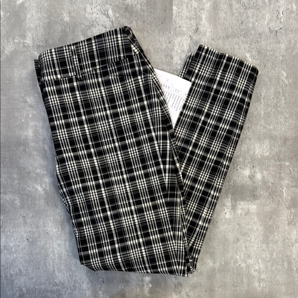 Black and White Plaid Pants